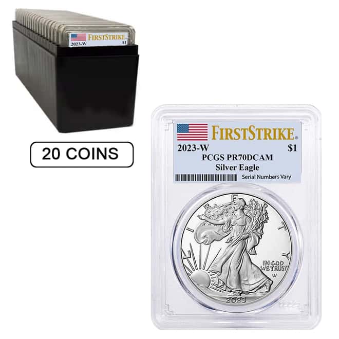 2023-W 1 oz Proof Silver American Eagle PCGS PF 70 DCAM First Strike