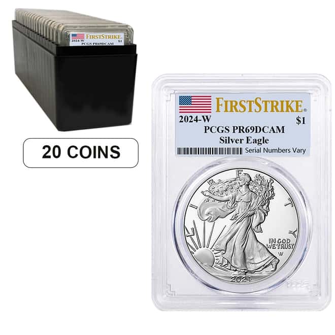 2024-W 1 oz Proof Silver American Eagle PCGS PF 69 DC FS