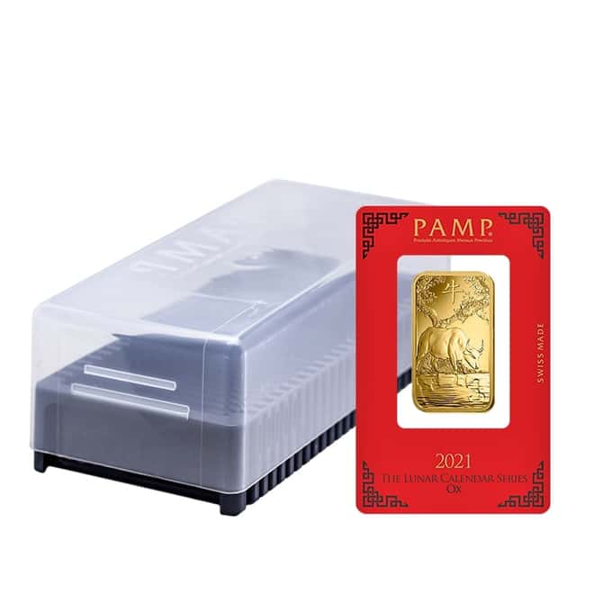 1 oz PAMP Suisse Year of the Ox Gold Bar (In Assay)