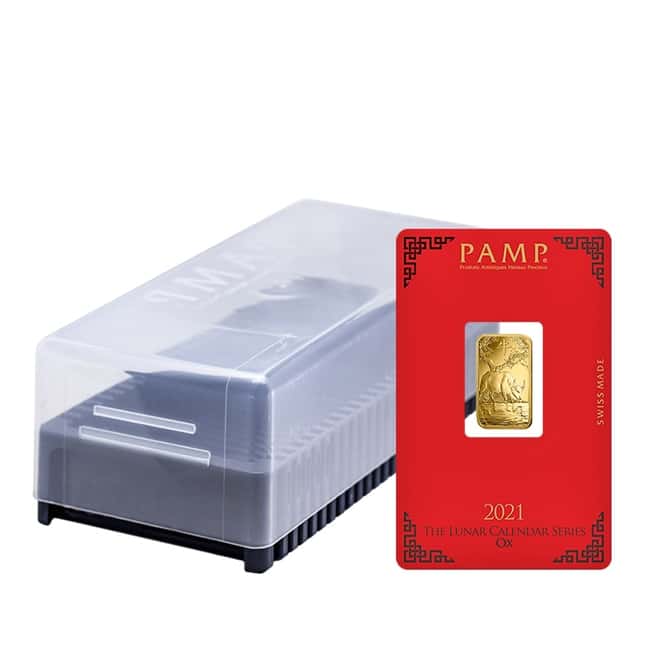 5 gram PAMP Suisse Year of the Ox Gold Bar (In Assay)