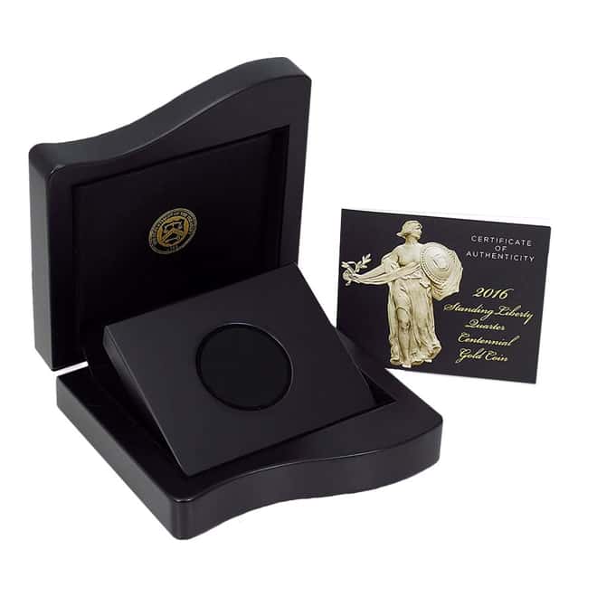2016 Standing Liberty Quarter Centennial Gold Coin (OEM Box & COA)