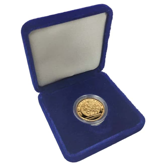 1985 Mexico 250 Pesos 1/4 oz Proof Gold World Cup/450th Anniversary Coin (w/Box & COA)