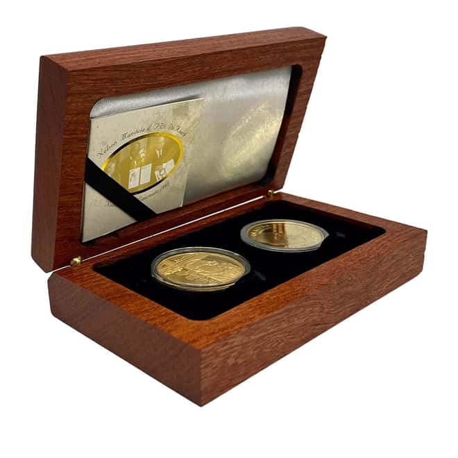 2006 Norway 2 oz Proof Gold Nobel Legends 2-Medal Set (w/Box & COA)