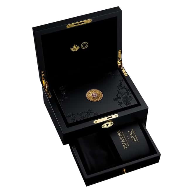2021 Canada 1 oz Proof Gold Treasure Coin with Pink Diamonds .9999 Fine (w/Box & COA)