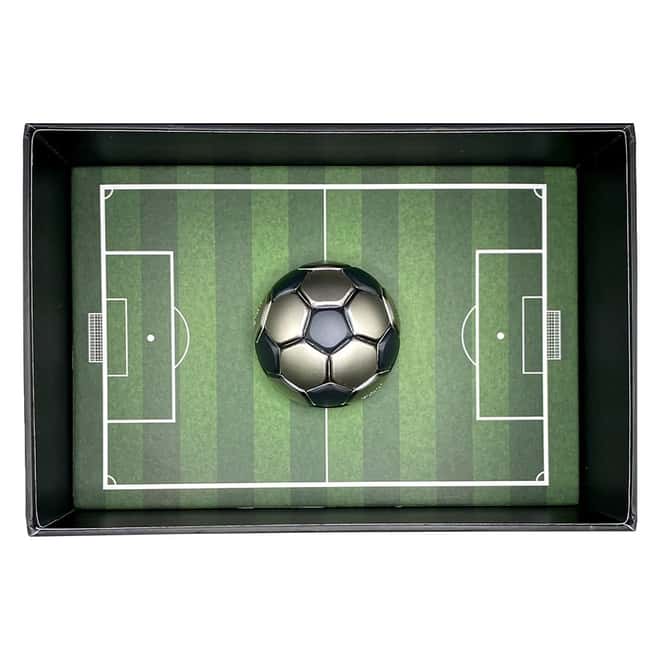 2022 Chad 30 gram Silver Soccer Ball Spherical Antiqued Coin .999 Fine (w/Box)