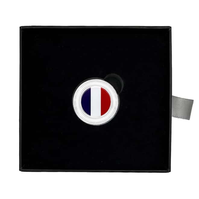 2022 Chad 6 gram World Landmarks - France Bottle Cap Proof Silver Coin .999 Fine (w/Box)
