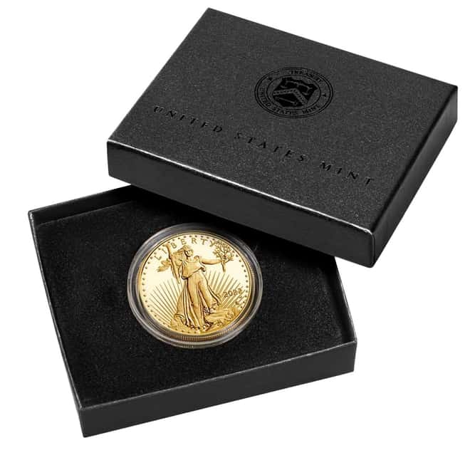 2022-W 1 oz $50 Proof Gold American Eagle (w/Box & COA)