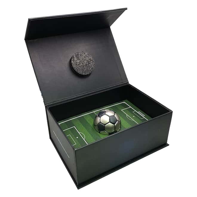 2022 Chad 30 gram Silver Soccer Ball Spherical Antiqued Coin .999 Fine (w/Box)