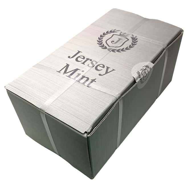 Box of 5 - 100 oz Jersey Mint Silver Bar .999 Fine