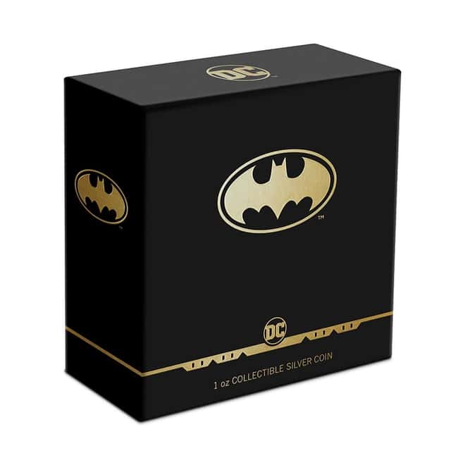 2021 Niue 1 oz DC Comics - Batman Logo Shaped Silver Coin (w/Box & COA)