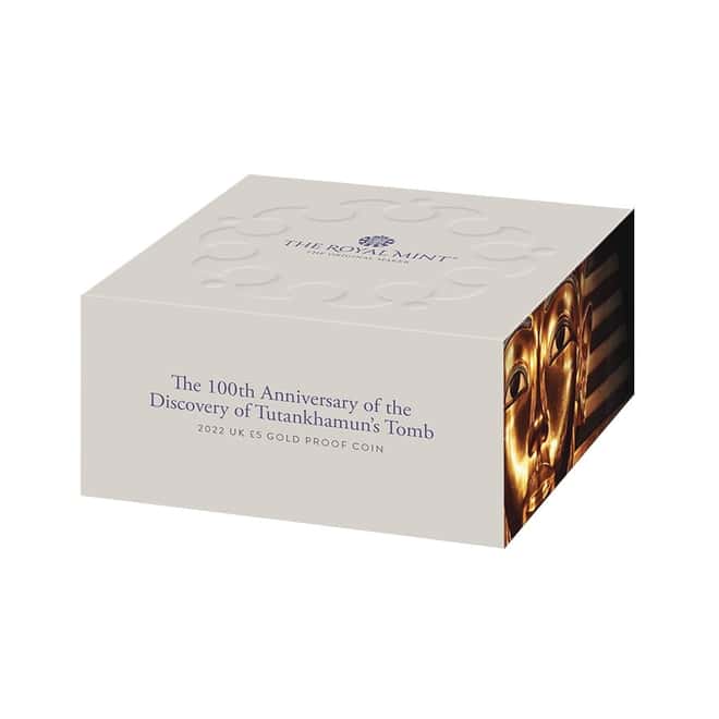 2022 UK 39.94 gram Discovery of Tutankhamun's Tomb Proof Gold Coin .917 Fine (w/Box & COA)