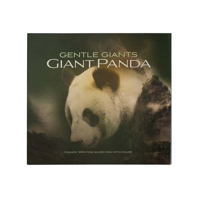 2022 1 oz Silver Giant Panda - Gentle Giants Solomon Islands $2 Coin .9999 Fine (w/Box & COA)