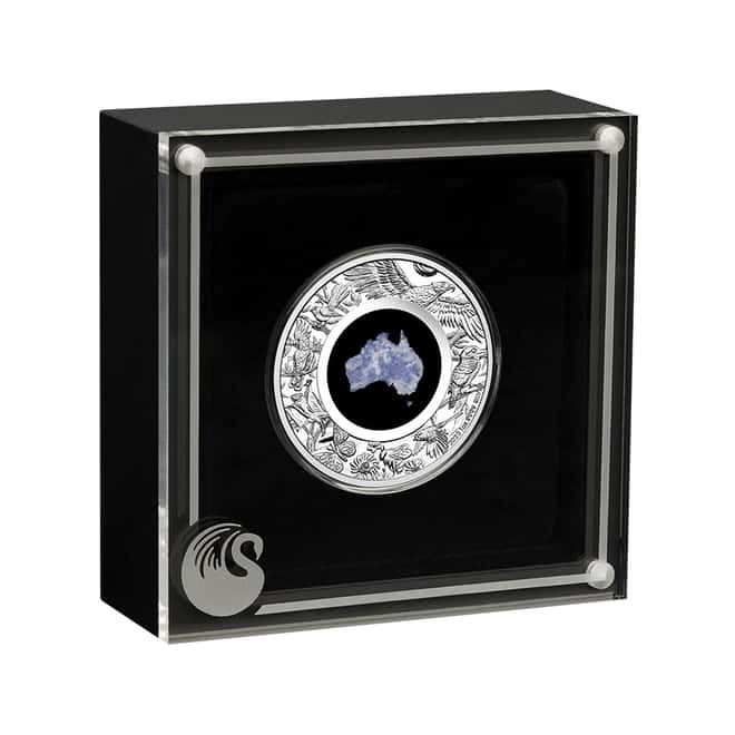 2022 1 oz Proof Silver Great Southern Land Lepidolite Coin Australian Perth Mint (w/Box & COA)