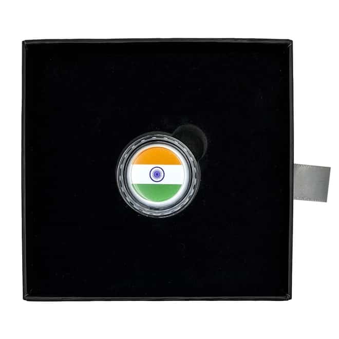 2021 Chad 6 gram World Landmarks - India Bottle Cap Proof Silver Coin .999 Fine (w/Box)