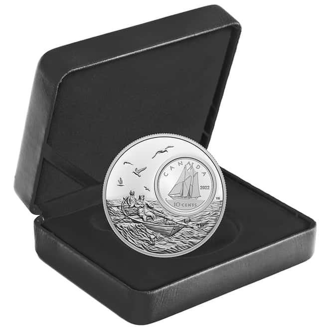 2022 Canada 5 oz Proof Silver The Bigger Picture - Bluenose 10C Coin .9999 Fine (w/Box & COA)