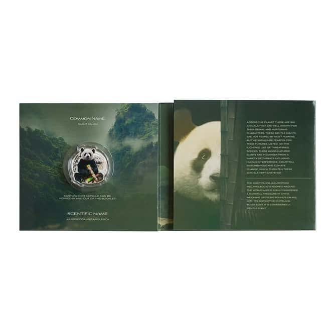 2022 1 oz Silver Giant Panda - Gentle Giants Solomon Islands $2 Coin .9999 Fine (w/Box & COA)