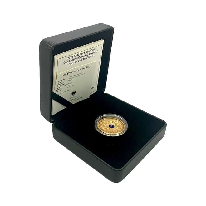 2022 Canada 1 oz Gold Culture and Traditions Canada's Diversity Coin .9999 Fine (w/Box & COA)