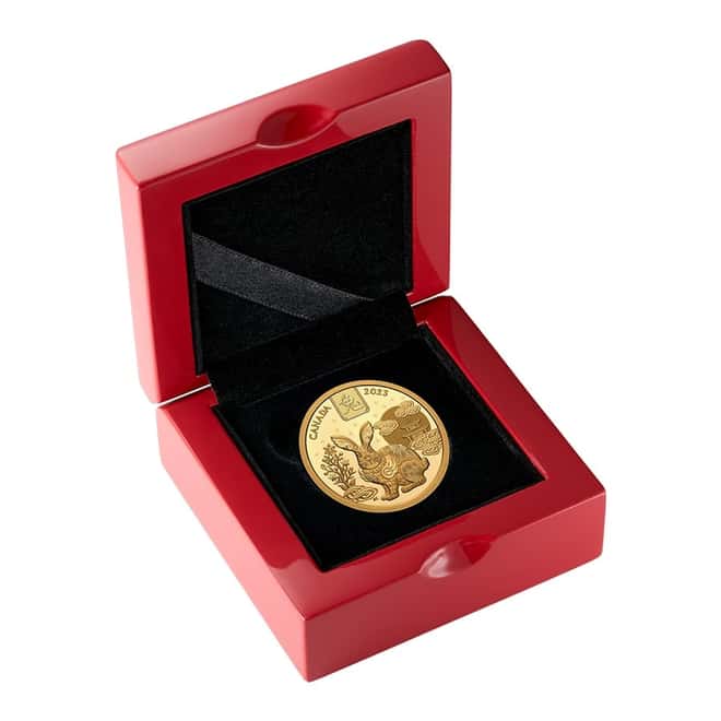 2023 Canada 1/2 oz Proof Gold Lunar Year of The Rabbit RCM Coin .9999 Fine (w/Box & COA)
