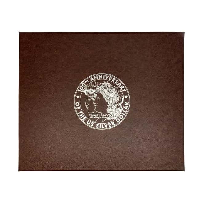 2021 2 oz Silver Bar and 1921 Morgan Silver Dollar Set - 100th Anniversary (w/Box & COA)