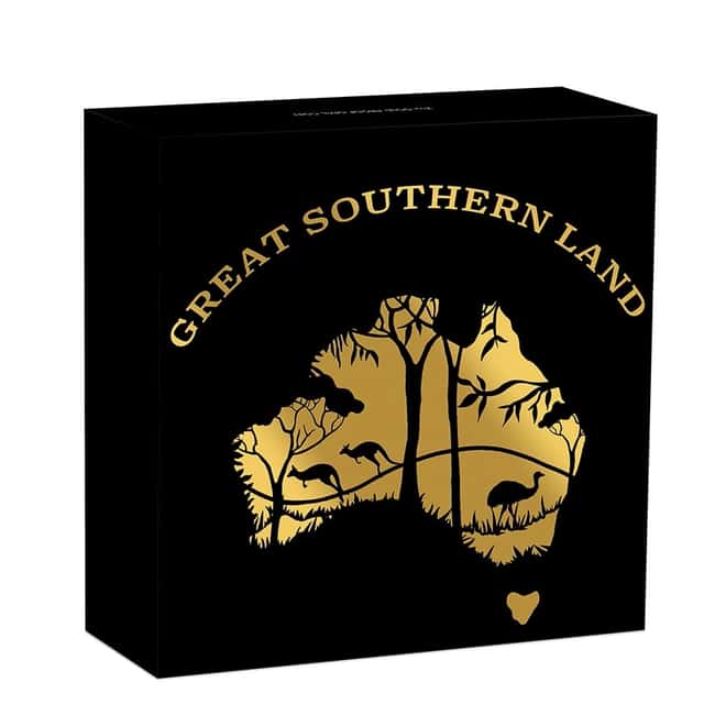 2022 2 oz Proof Gold Great Southern Land Opal Coin Australian Perth Mint (w/Box & COA)