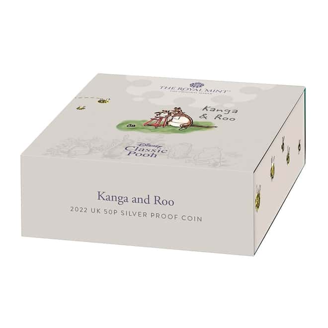 2022 Great Britain 8 gram Disney Kanga and Roo Proof Silver Coin .925 Fine (w/Box & COA)