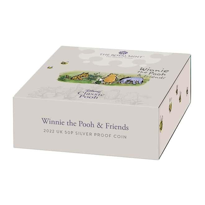 2022 Great Britain 8 gram Disney Winnie the Pooh Proof Silver Coin .925 Fine (w/Box & COA)