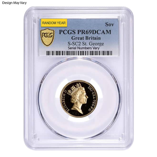 British Gold Sovereign Coin NGC/PCGS MS/PF 69 (Random Year)