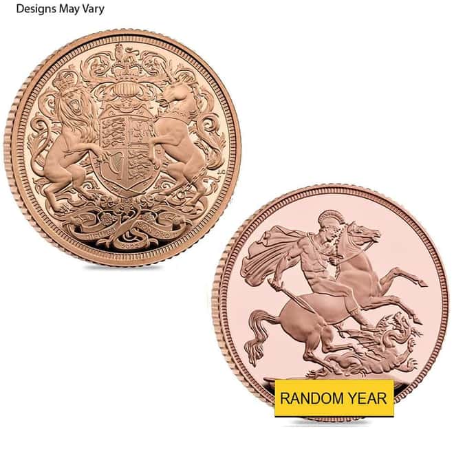 British Proof Gold Sovereign Charles III Coin (Random Year)