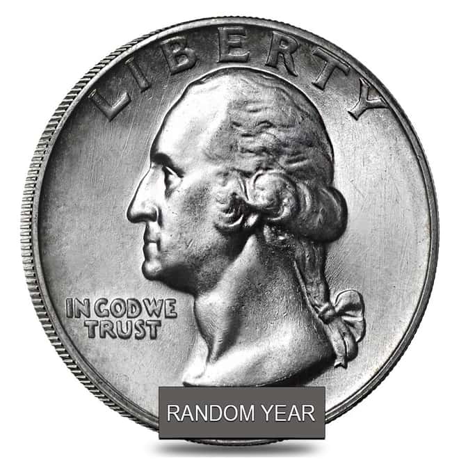 $100 Face Value Bag - 400 Coins - 90% Silver Washington Quarters 25c (Uncirculated)