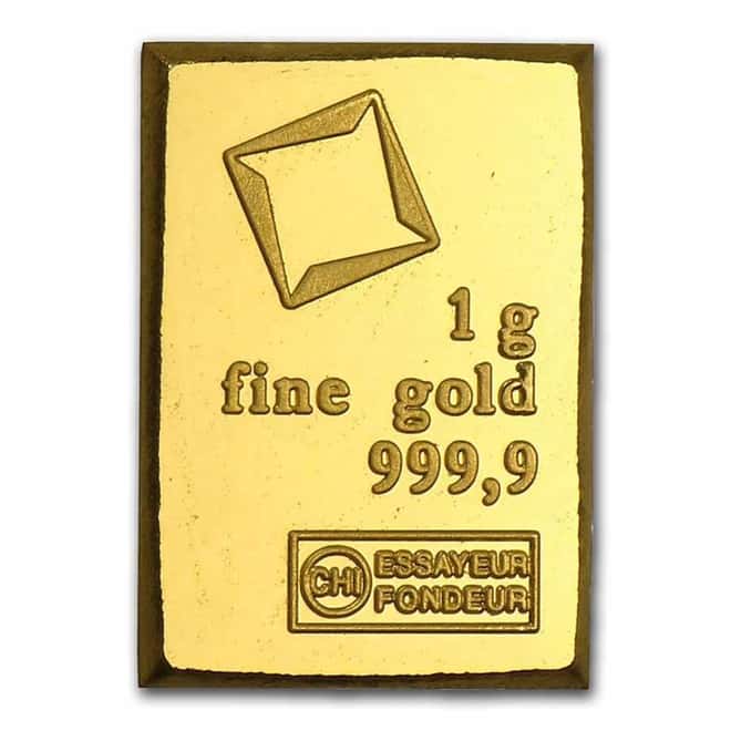 1 Gram Generic Gold Bar .999+ Fine (Secondary Market)