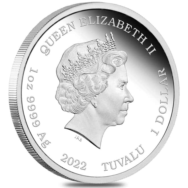 2022 1 oz Tuvalu James Bond Dr. No Proof Colorized Silver Coin .9999 Fine (w/Box & COA)