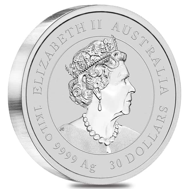 2023 1 Kilo Proof Colorized Silver Lunar Year of The Rabbit Gold Privy Australian Perth Mint (w/Box & COA)