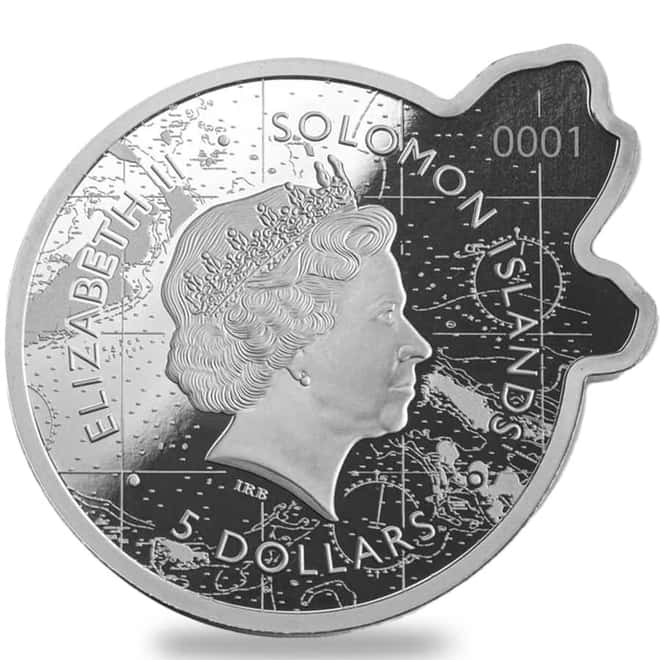 2022 2 oz Silver Killer Whale - Ocean Predators Solomon Islands $5 Coin .9999 Fine (w/Box & COA)