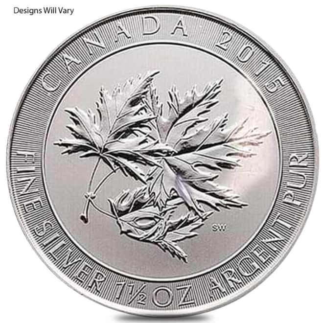 1.5 oz Silver Coin Random Design (Milky, Cull, Damaged, Circulated, Cleaned)