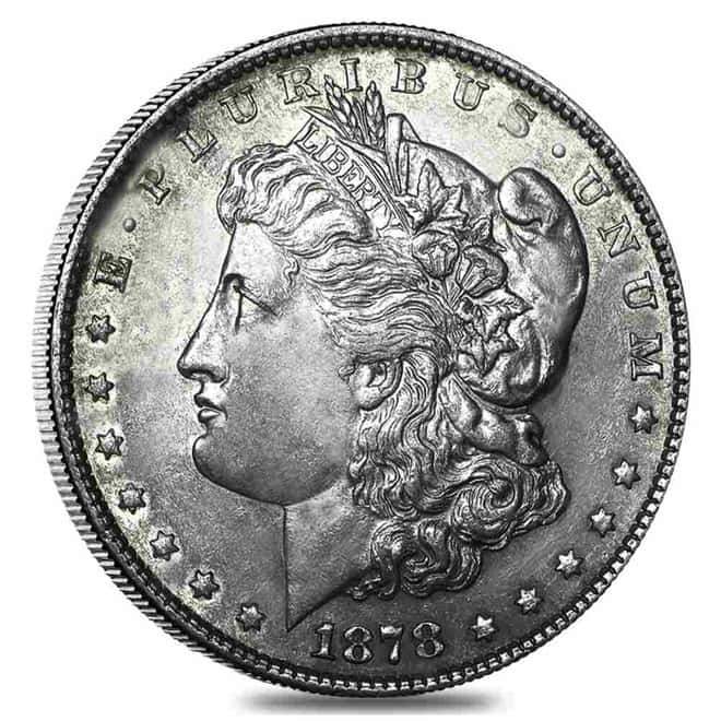 1878 Silver Morgan Dollar 7 Tailfeathers Reverse of 79 VG-XF