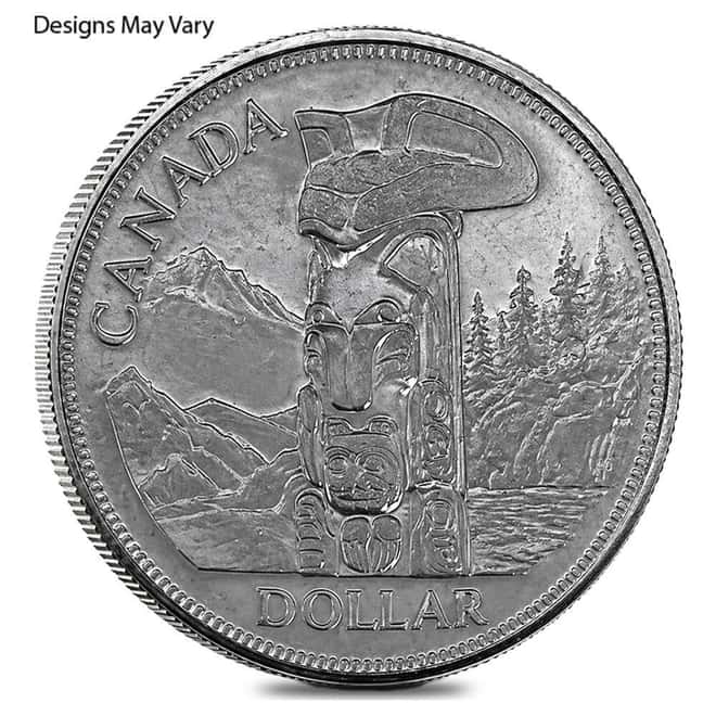 1958-1967 Canada Silver Dollar Avg Circ (.800 Fine)