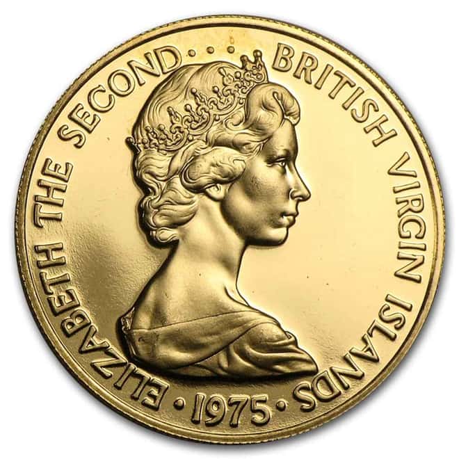 1975 British Virgin Islands $100 Elizabeth II Proof Gold Coin