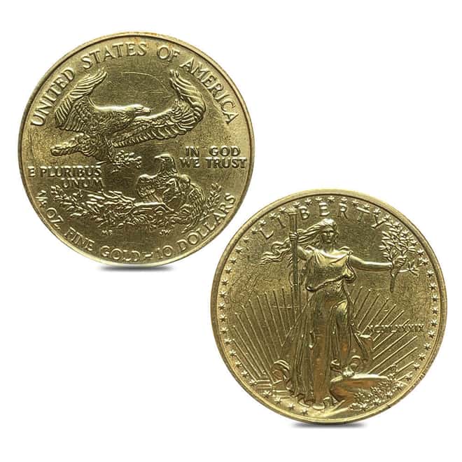 1989 1/4 oz Gold American Eagle MCMLXXXIX (Abrasions)