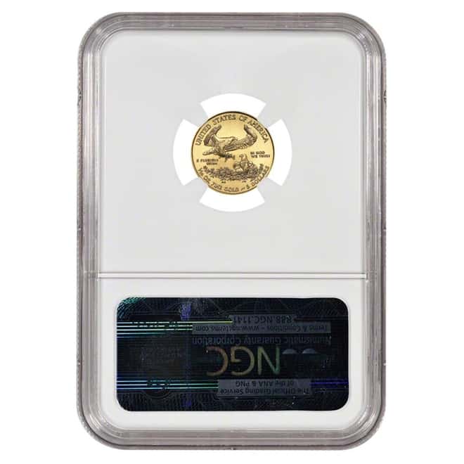 1/10 oz $5 Gold American Eagle NGC MS 69 (Random Year)