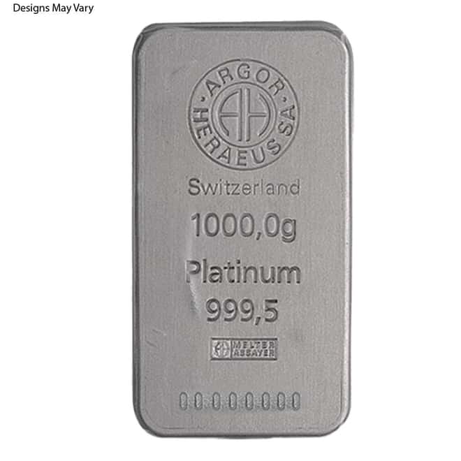 1 Kilo Generic Platinum Bar .9995 Fine (Secondary Market)