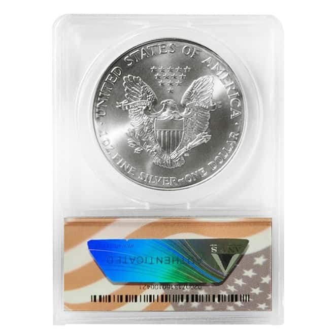 1 oz Silver American Eagle ANACS MS 70 (Random Year)