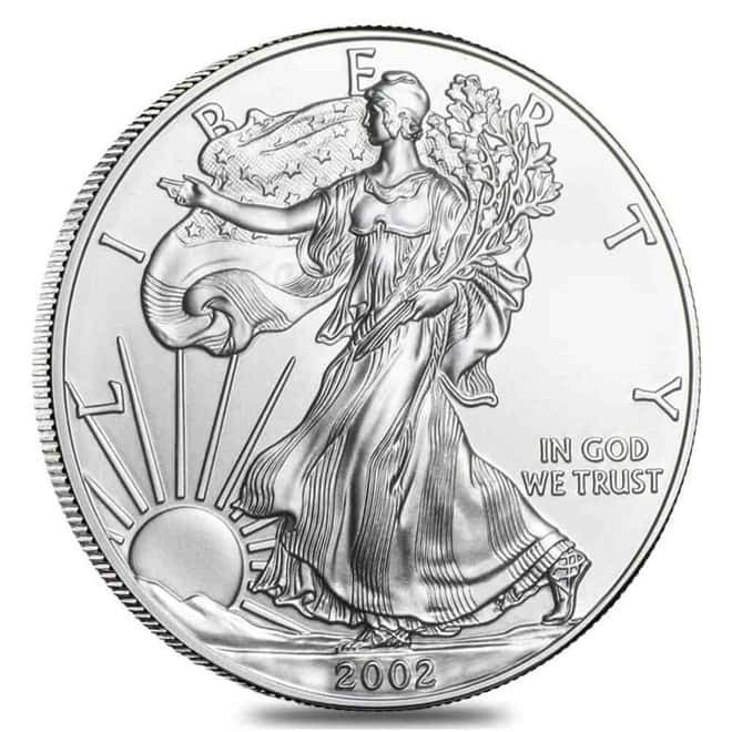 2002 1 oz Silver American Eagle Struck in 2001 NGC MS 69 Early Production