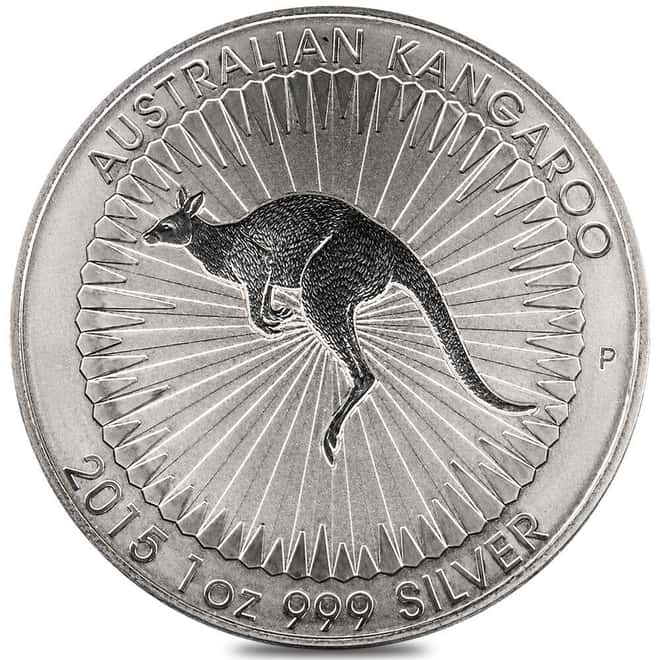 2015 1 oz Australian Silver Kangaroo Perth Mint BU