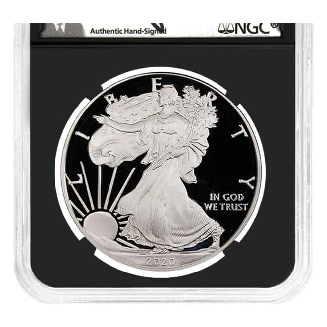 2020-S 1 oz Proof Silver American Eagle NGC PF 70 FDOI (Moy)