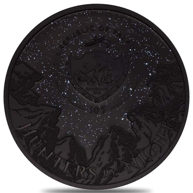 2022 2 oz Silver Hunters by Night - Python Palau Coin .999 Fine (w/Box & COA)
