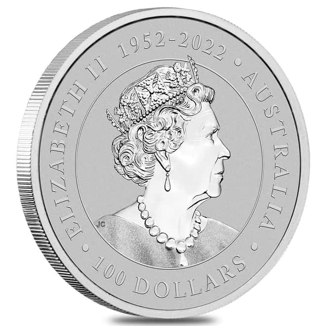 2023 1 oz Australian Platinum Kangaroo Perth Mint Coin .9995 Fine BU In Cap