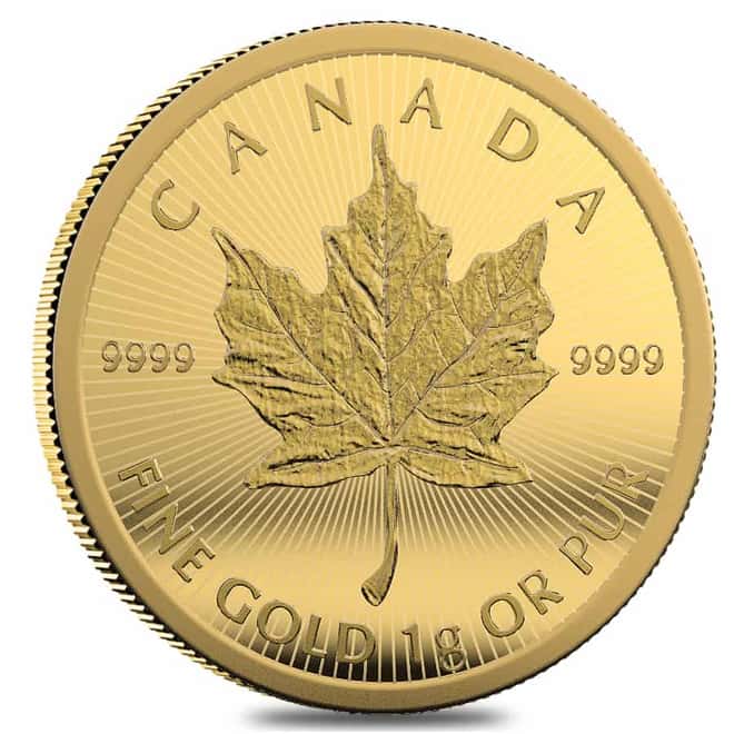2024 25 x 1 gram Canadian Gold Maple Leafs - Maplegram25™