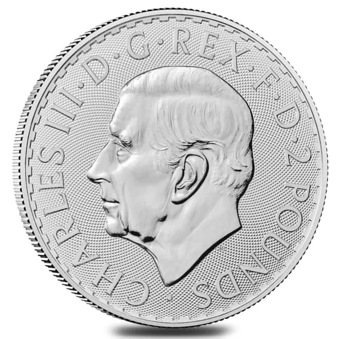 2023 Great Britain 1 oz Silver Britannia King Charles III Coin .999 Fine BU