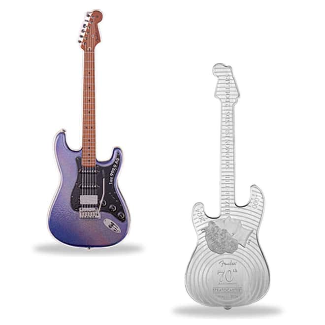 2024 PAMP 1 oz Silver Fender® Stratocaster® Guitar Coin Mystery Box
