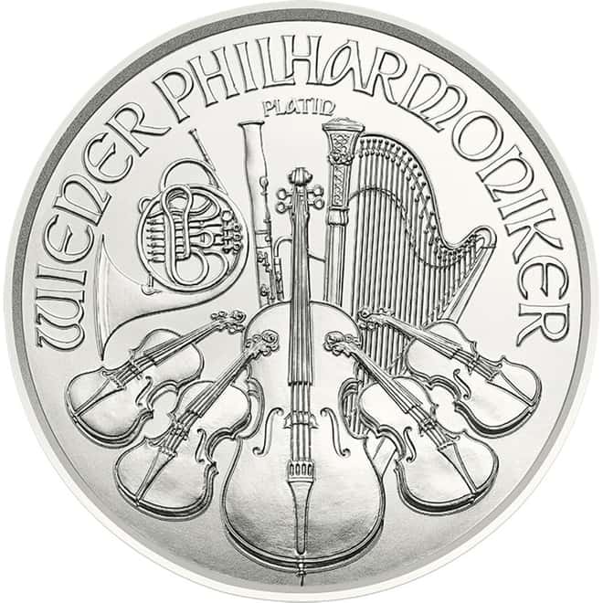 2025 1 oz Austrian Platinum Philharmonic Coin BU